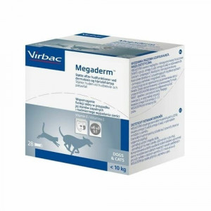 VIRBAC MEGADERM II MONO līdz 10kg papildbarība suņiem kaķiem Omega-3, Omega-6 4ml N28